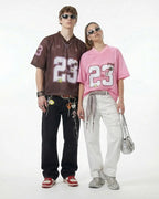 Number 23 Pink Mesh Jersey | Flation Streetwear