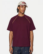 Contrast Color Stiching Stretch T-shirt | Flation Streetwear