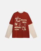Vintage Layered Graphic Long Sleeve T-shirt | Flation Streetwear