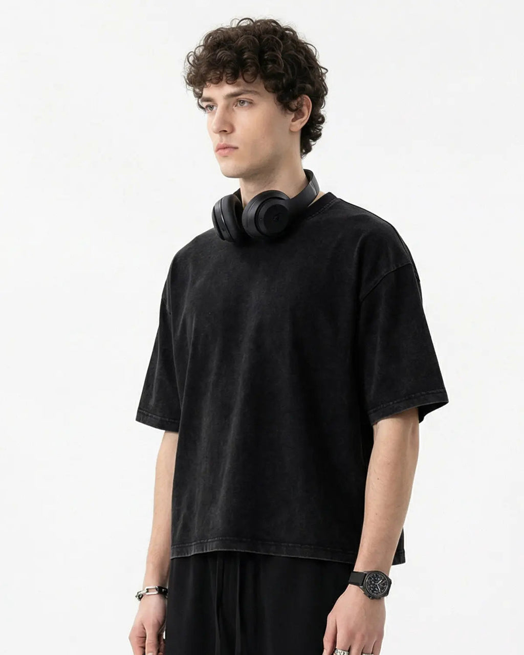 Monkey Washed Dyed Fade Boxy T-Shirt | Flation Streetwear