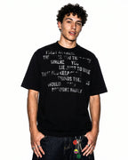 Mock Neck Distressed Graphic T-Shirt | Flation Streetwear