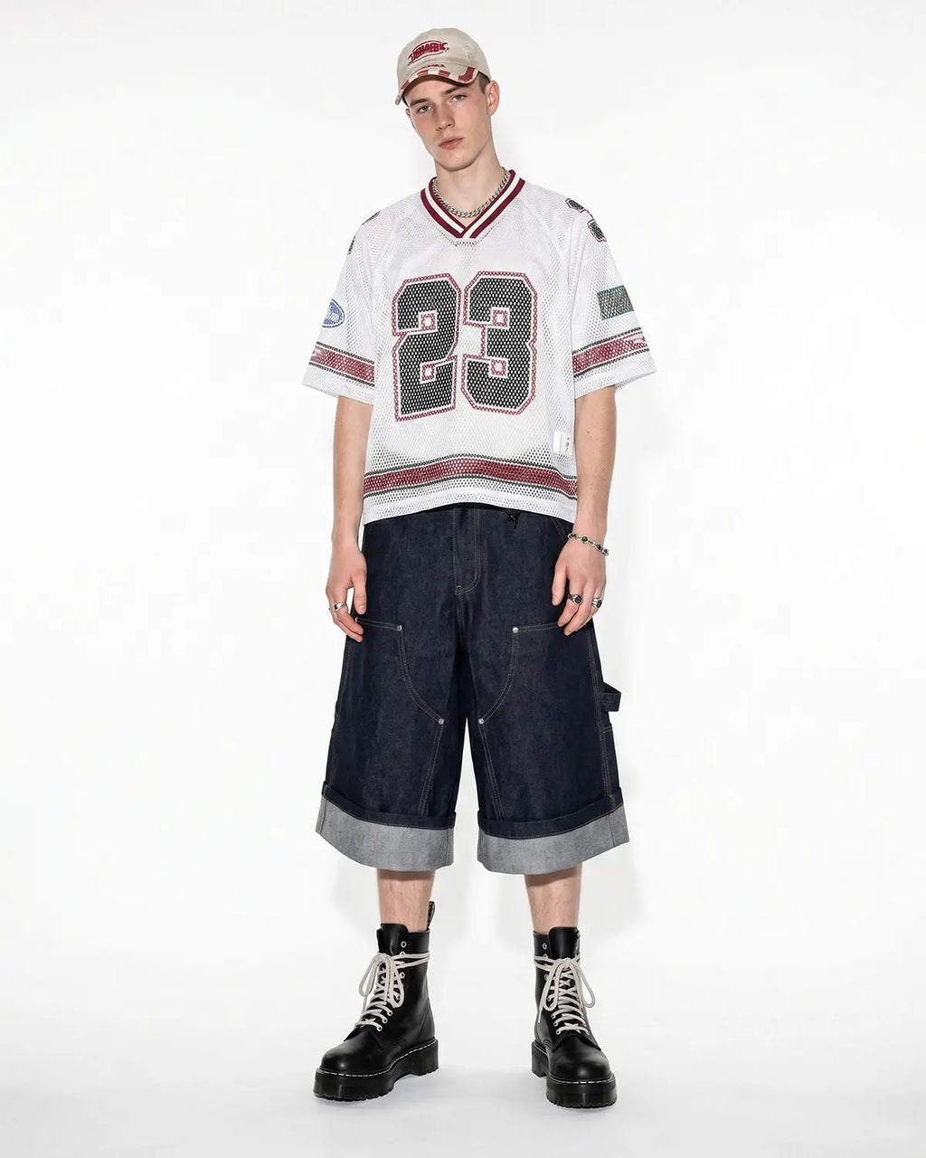 23 Jersey Mesh Print Tee | Flation Streetwear