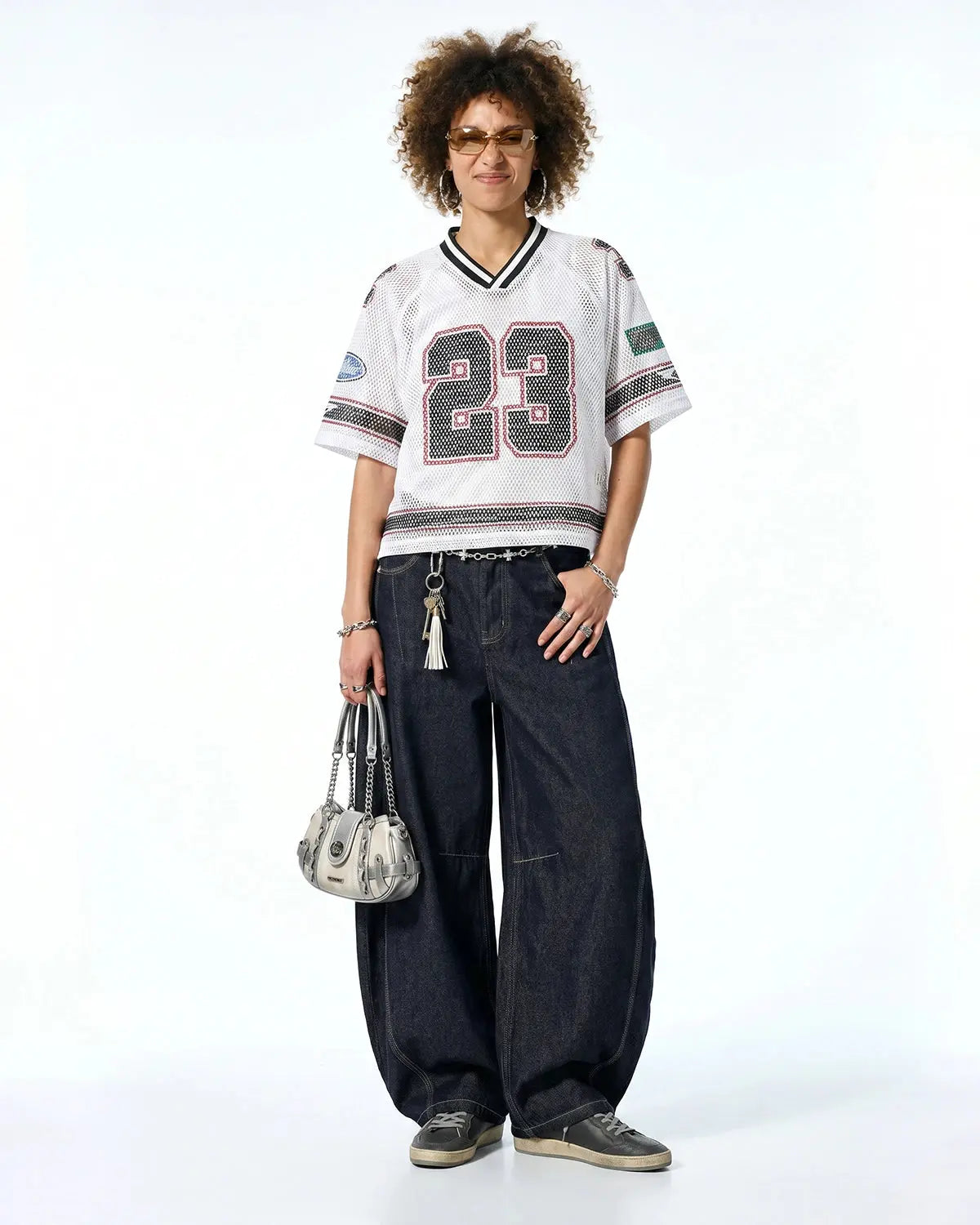23 Jersey Mesh Print Tee | Flation Streetwear