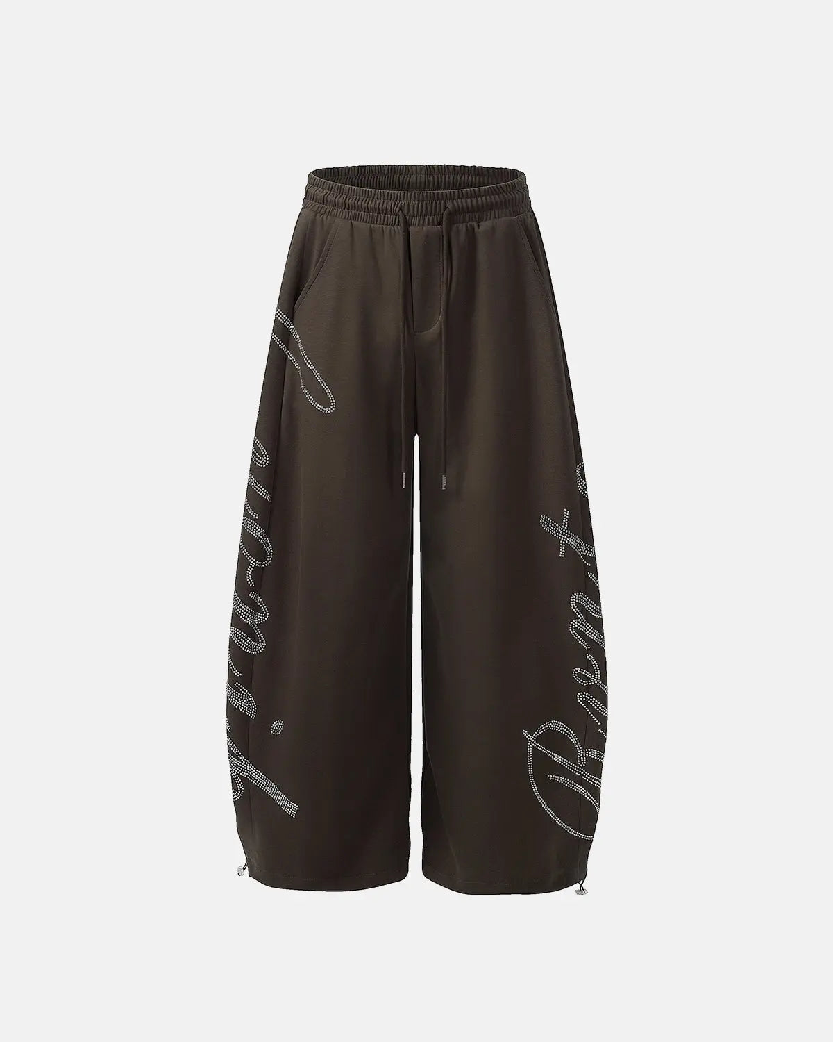 Rhinestone Baggy Joggers | Flation Streetwear