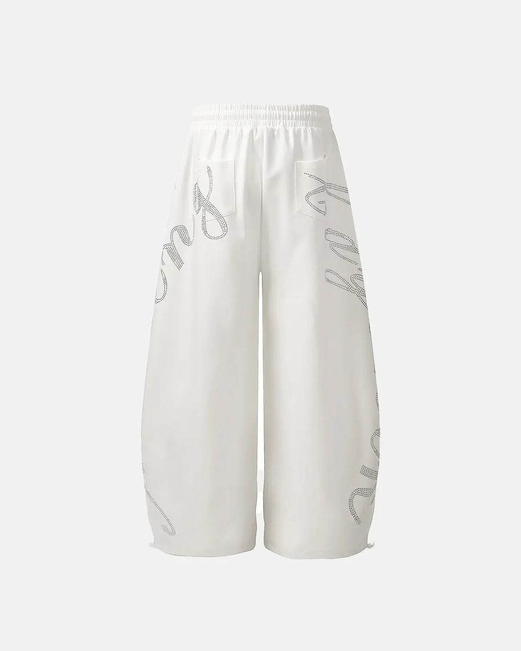 Rhinestone Baggy Joggers | Flation Streetwear