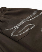 Rhinestone Baggy Joggers | Flation Streetwear