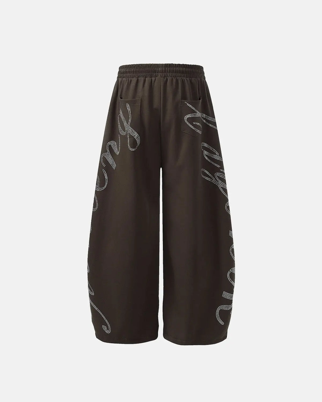 Rhinestone Baggy Joggers | Flation Streetwear