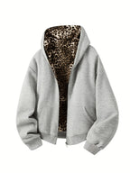 Flation Streetwear Zip-Up Leopard